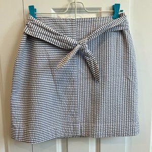 Vineyard Vines Women's Seersucker Front-Tie Skirt Size 2